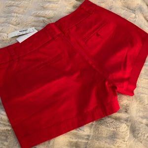 J Crew Chino Red Shorts Size 8.